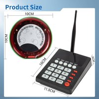 Long Range Coaster Pager System Fast Food Restaurant Guest Table Call Button Paging Waiter Pager