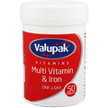 Valupak Multi Vitamin & Iron One A Day 50 Tablets