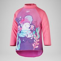 T-shirt Fille rashguard à manches longues Digital pour Filles Rose kiki/Pétale/Caribe