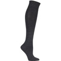 1 Pair Anthracite Sensitive Berlin Merino Wool Left And Right Knee High Socks Ladies 2.5-5 Ladies - Falke
