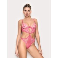 Bustier sfoderato con ferretto in tulle ricamato – Privè Beloved / FUCSIA / 2