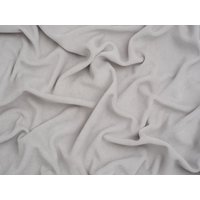 Minerva Core Range Cotton Velour Stretch Knit Fabric Pale Grey