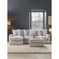 Lyon Chaise Left Hand Sofa - Cumin Opulent Cotton Velvet