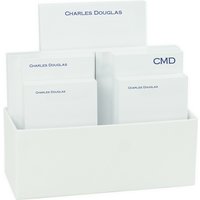 Executive 7-Tablet Set - White with Linen holder