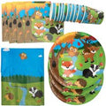 Woodland Animals Tableware Party Pack (Per set) Party Supplies