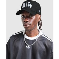 New Era MLB NY & LA 9FORTY A-Frame Cap - Zwart- Dames, Zwart