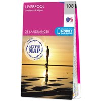 Ordnance Survey OS Map of Liverpool: Landranger 108