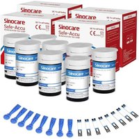 [200pcs] Bandelettes de test de glucose Sinocare avec lancettes gratuites