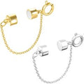 5Pcs Magnetic Bracelet Clasps and Closures with Safety Chain Never Fall Bracelet Extender Converter Magnetic Clasps for Women