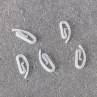 Haczyk ślimak Premium biały, 0,3 x 1 x 2,7 cm