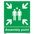 Worksafe Safe Conditions Safety Sign - Assembly Point - Rigid Plastic