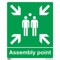 Worksafe Safe Conditions Safety Sign - Assembly Point - Rigid Plastic