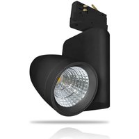 Phoebe Ares LED Track Light 12W Cool White in Black Modern Heads 30° Lights