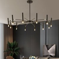 Modern Black & Gold LED Flush Ceiling Light with 3 Colour Temperatures