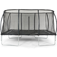 Air King Pro 8x12ft Rectangular Trampoline with Safety Enclosure
