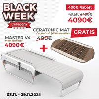 Aktion: Ceragem Master V4 Massageliege Grau