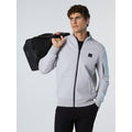 North Sails - Felpa in scuba con zipNorth SailsMicro chip grey3XL