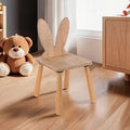 Borin Solid Pine Bunny Shape Kids Chair in Oak