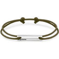1.7g Polished & Brushed Sterling Silver Cord Bracelet