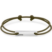 1.7g Polished & Brushed Sterling Silver Cord Bracelet