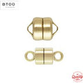 14K Gold Filled 4.5MM/5.5MM Magnetic Clasps Gold Jewelry Accessories Clasps for Necklace Making Handmade Jewelry Findings