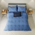 Helena Springfield Simply Scandi Axel Super Kingsize Duvet Cover Set, Periwinkle Blue