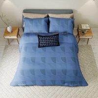 Helena Springfield Simply Scandi Axel Super Kingsize Duvet Cover Set, Periwinkle Blue