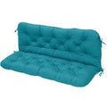 2 Seater Outdoor Tufted Bench Pad With Back Cushion