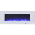 Azurite 127 cm - Elektro Wandkamin Weiß