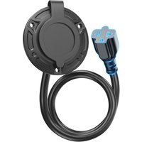 20A 125V Heavy-Duty Waterproof RV Shore Power Inlet Accessories, 5-in-1 T-Blade Adapter with 16-inch Extension Cord for Outdoor