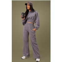 Tall Steel Blue High Waist Wide Leg Jogger