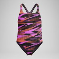 Maillot de bain Fille HyperBoom Medalist imprimé noir/rose