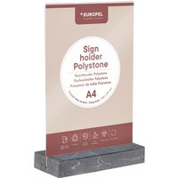 Kaarthouder Europel A4 Polystone antraciet