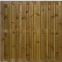 Schutting tuinscherm thermisch gemodificeerd 180x180cm