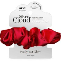Silver Cloud Satin Oversized Berry Scrunchie