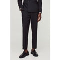 Pantalón De Traje Ajustado Pesquero, Negro