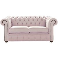 Chesterfield 2 Seater Shelly Blossom Leather Sofa Settee
