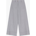 Pantalon palazzo à revers