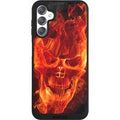 Samsung Galaxy A14 5G Handy NIVOpure black Handyhülle Hülle NIVOpure Case Schwarz Skull Totenkopf Fire