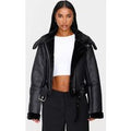 Black Zip Cropped Aviator