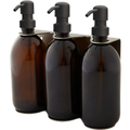Nickel Triple Wall Mounted Soap Dispenser