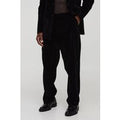 Relaxed Velour Trouser, Negro