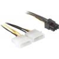 2x 4-Pin Molex auf 6-Pin PCIe Adapterkabel