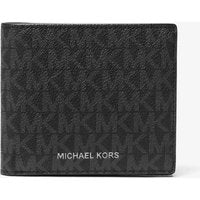 MK Portefeuille compact Hudson à logo Signature - Noir - Michael Kors