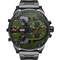 Diesel Mr. Daddy DZ7477 Green Dial Gunmetal Men's Watch