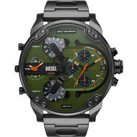 Diesel Mr. Daddy DZ7477 Green Dial Gunmetal Men's Watch