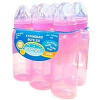 Griptight 6 Pack Standard Bottles 250ml Pink