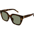 SAINT LAURENT Kvinde SAINT LAURENT SL M143 003 Solbriller Acetat Havana Grøn Cat Eye