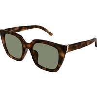 SAINT LAURENT Kvinde SAINT LAURENT SL M143 003 Solbriller Acetat Havana Grøn Cat Eye