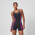 Combinaison courte Femme Hyperboom Splice Muscleback noir/rose
